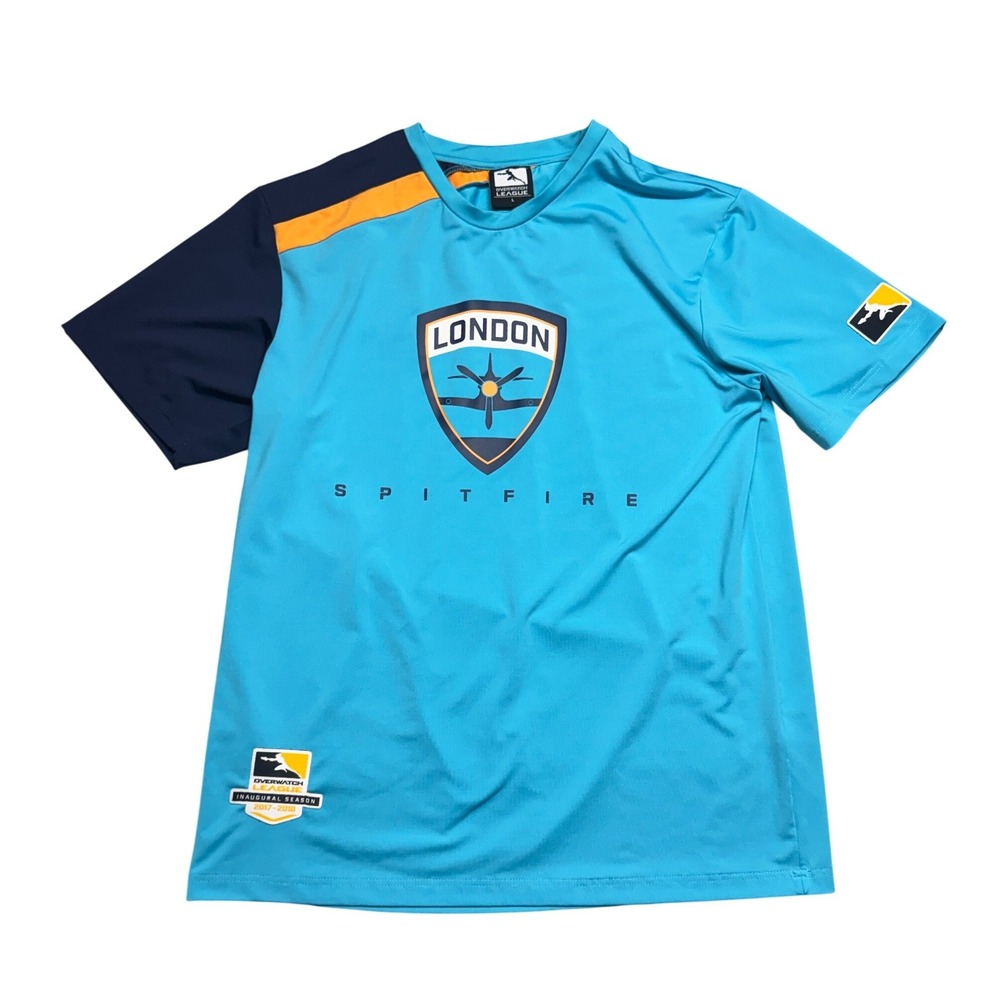 London Spitfire Overwatch League Inaugural Season 2017-2018 Jersey Blue Mens L